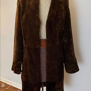 ❤️Brown Fur Shearling “Teddy “Coat Reversible